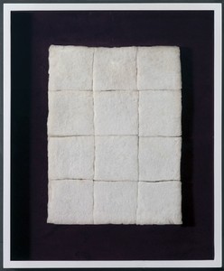 Piero Manzoni, Achrome, 1960. Cotton wool squares, 11 13/16 × 15 11/16 inches (30 × 40 cm)