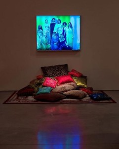 Mike Kelley, Harem Night Scene, 2010. EAPR #34 lenticular and pillows, Dimensions variable Photo by Fredrik Nilsen