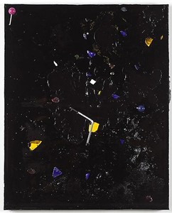 Piero Golia, Constellation Painting #8, 2011. Resin and debris, 60 × 48 × 10 inches (152.4 × 121.9 × 25.4 cm) © Piero Golia, photo by Joshua White