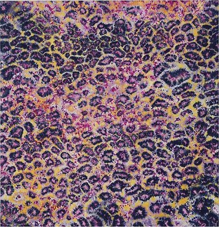 Piotr Uklański, Picante, 2010 Fiber-active dye on oxidized cotton textile stretched over cotton canvas, 97 × 93 ¾ inches (246.4 × 238.1 cm)