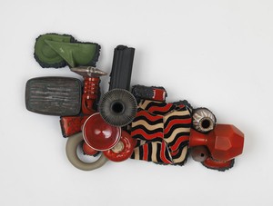 Piotr Uklański, Untitled (Better than Truth), 2011. Pottery, mortar on masonry board and aluminum, 28 × 41 inches (71.1 × 104.1 cm)