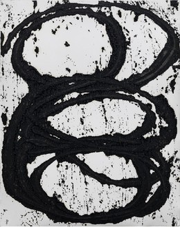 Richard Serra, July #7, 2011 Paintstick on handmade paper, framed: 46 × 37 ⅛ inches (116.8 × 94.3 cm)© Richard Serra/Artists Rights Society (ARS), New York
