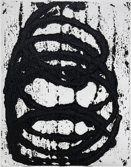 Richard Serra, July #9, 2011 Paintstick on handmade paper, framed: 46 × 37 ⅛ inches (116.8 × 94.3 cm)© Richard Serra/Artists Rights Society (ARS), New York
