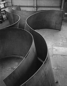 Richard Serra, Junction, 2011. Weatherproof steel, 13 feet ½ inch × 75 feet ½ inch × 49 feet 10 inches (4 × 22.9 × 15.2 m) © Richard Serra/Artists Rights Society (ARS), New York. Photo: Lorenz Kienzle