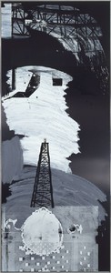 Robert Rauschenberg, Sky Doily (Urban Bourbon), 1993. Acrylic on anodized aluminum, 121 ¼ × 49 inches (308 × 124.5 cm)