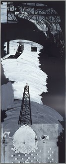 Robert Rauschenberg, Sky Doily (Urban Bourbon), 1993 Acrylic on anodized aluminum, 121 ¼ × 49 inches (308 × 124.5 cm)