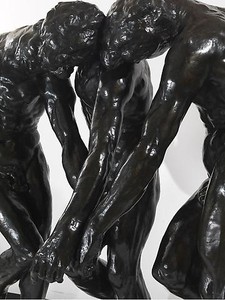 Auguste Rodin, The Three Shades, 1881–86 (detail). Bronze, 75 ½ x 75 ½ x 42 inches (191.8 x 191.8 x 106.7 cm), cast 4/8