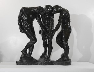 Auguste Rodin, The Three Shades, 1881–86. Bronze, 75 ½ × 75 ½ × 42 inches (191.8 × 191.8 × 106.7 cm), cast 4/8