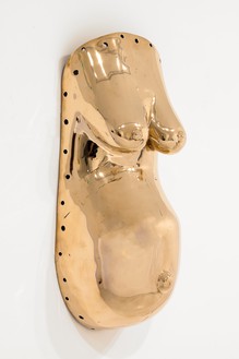 Sherrie Levine, Body Mask, 2007 Cast bronze, 22 ½ × 9 ½ × 5 ¾ inches (57.2 × 24.1 × 14.6 cm), edition of 12© Sherrie Levine