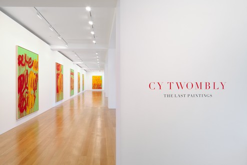 Installation view  Artwork © Cy Twombly Foundation. Photo: Martin Wong