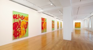 Installation view. Artwork © Cy Twombly Foundation. Photo: Martin Wong