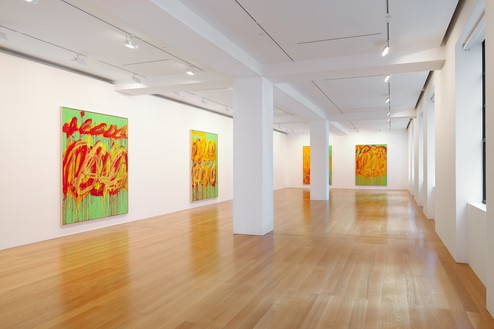 Installation view  Artwork © Cy Twombly Foundation. Photo: Martin Wong