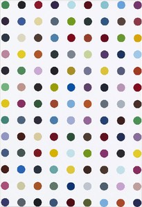 Damien Hirst, 1-Octanesulfonic Acid, 2010. Household gloss on canvas, 25 × 17 inches (63.5 × 43.2 cm) © Damien Hirst and Science Ltd. All rights reserved, DACS 2012