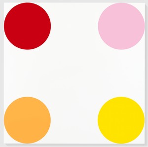 Damien Hirst, Betulin, 2005. Household gloss on canvas, 72 × 72 inches (182.9 × 182.9 cm) © Damien Hirst and Science Ltd. All rights reserved, DACS 2012