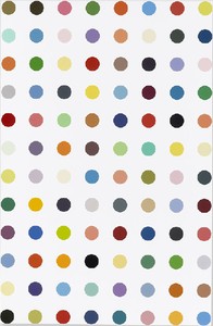 Damien Hirst, Emodin, 2008–11. Household gloss on canvas, 69 × 45 inches (175.3 × 114.3 cm) © Damien Hirst and Science Ltd. All rights reserved, DACS 2012