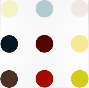 Damien Hirst, N-Methylurea, 2005. Household gloss on canvas, 120 × 120 inches (304.8 × 304.8 cm) © Damien Hirst and Science Ltd. All rights reserved, DACS 2012