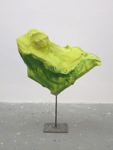 Franz West, Untitled, 2012. Steel, cardboard, paper mache, acrylic paint, 49 3/16 × 38 9/16 × 25 9/16 inches (125 × 98 × 65 cm) Photo by Marina Faust