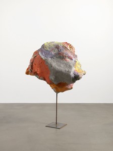Franz West, Untitled, 2011. Papermache, card, acrylic lacquer, steel, 51 3/16 × 39 × 24 13/16 inches (130 × 99 × 63 cm) Photo by Mike Bruce