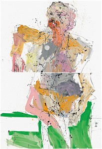 Georg Baselitz, In London war keiner zu Hause (Nobody Was at Home in London), 2011. Oil on canvas, 118 ⅛ × 80 ¾ inches (300 x 205 cm) © Georg Baselitz