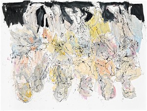 Georg Baselitz, Laß uns nach Dänemark fahren (Let’s Go to Denmark), 2011. Oil on canvas, 118 ⅛ × 157 ½ inches (300 × 400 cm) © Georg Baselitz