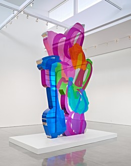 Jeff Koons, Coloring Book, 1997–2005 Mirror-polished stainless steel with transparent color coating, 222 × 131 ½ × 9 ⅛ inches (563.9 × 334 × 23.2 cm), 1 of 5 unique versions © Jeff Koons. Photo: Douglas M. Parker Studio