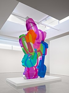 Jeff Koons, Coloring Book, 1997–2005. Mirror-polished stainless steel with transparent color coating, 222 × 131 ½ × 9 ⅛ inches (563.9 × 334 × 23.2 cm), 1 of 5 unique versions © Jeff Koons. Photo: Douglas M. Parker Studio