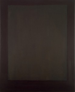 Mark Rothko, Plum and Dark Brown, 1964. Oil on canvas, 93 × 76 inches (236.2 × 193 cm)