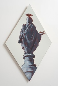 Rachel Feinstein, St. Peter, 2012. Oil enamel on mirror, 46 × 26 inches (116.8 × 66 cm) Photo by Giorgio Benni