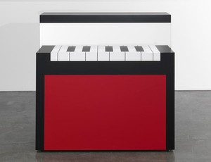 Richard Artschwager, Piano/Malevich, 2012. Laminate on wood, 48 × 48 × 27 inches (121.9 × 121.9 × 68.6 cm) Photo by Rob McKeever