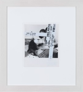 Richard Prince, Untitled, 2012. Black and white photograph and stickers, 10 × 8 inches (25.4 × 20.3 cm)