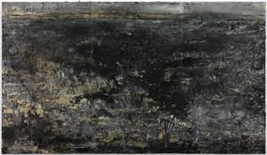 Anselm Kiefer, Nigredo—Morgenthau, 2012. Emulsion and acrylic on photograph on canvas, 75 × 149 ¾ inches (190 × 380 cm) © Anselm Kiefer