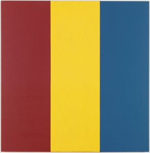 Brice Marden, Red Yellow Blue I, 1974. Oil and wax on fabric, 74 × 72 inches (188 × 192.9 cm) Albright-Knox Art Gallery, Buffalo, New York, James S. Ely Fund, 1974 © Brice Marden/Artists Rights Society (ARS), New York