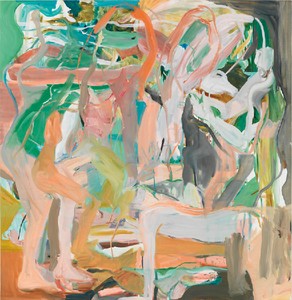 Cecily Brown, Luck Just Kissed You Hello, 2013. Oil on linen, 67 × 65 inches (170.2 × 165.1 cm) Photo by Robert McKeever