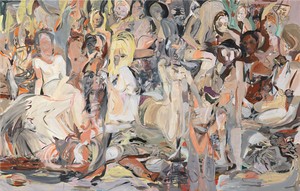 Cecily Brown, Untitled (Blood Thicker Than Mud), 2012. Oil on linen, 109 × 171 inches (276.9 × 434.3 cm)