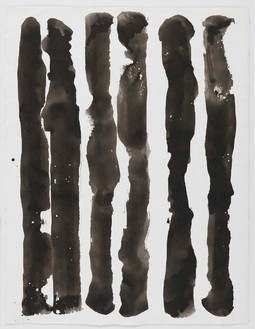 David Smith, Untitled, 1955 Egg ink on paper, 20 ¼ × 15 ¾ inches (51.4 × 40 cm)© The Estate of David Smith/Licensed by VAGA, New York, photo by Rob McKeever