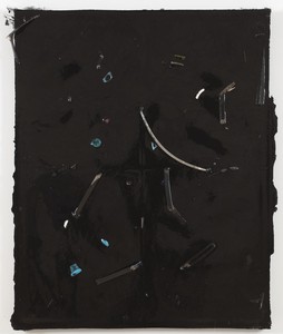 Piero Golia, Constellation Painting #9, 2011. Resin and debris, 60 × 48 × 3 ½ inches (152.4 × 121.9 × 8.9 cm) © Piero Golia