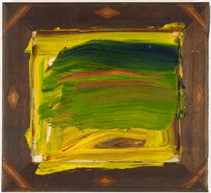 Howard Hodgkin, Jungle, 2011–12. Oil on wood, 22 ⅛ × 24 ¼ inches (56.1 × 61.6 cm) © Howard Hodgkin Estate