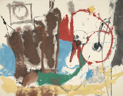 Helen Frankenthaler, Mother Goose Melody, 1959 Oil on canvas, 82 × 104 inches (208.2 × 264.1 cm)Virginia Museum of Fine Arts, Richmond, Gift of Sydney and Frances Lewis© 2013 Estate of Helen Frankenthaler/Artists Rights Society (ARS), New York