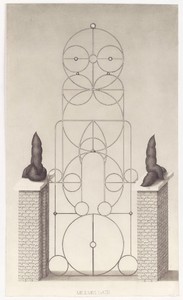Paul Noble, Mr and Mrs Gate, 2010. Pencil on paper, 37 5/16 × 22 inches unframed (94.8 × 56 cm)