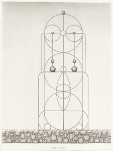 Paul Noble, Mrs Gate, 2010. Pencil on paper, 29 ⅞ × 22 3/16 inches unframed (76 × 56.5 cm)