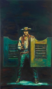 Richard Prince, Untitled (Cowboy), 2012. Inkjet and acrylic on canvas, 68 ½ × 40 ⅛ inches (174 × 101.9 cm)