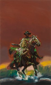 Richard Prince, Untitled (Cowboy), 2012. Inkjet and acrylic on canvas, 40 × 24 inches (101.6 × 61 cm)