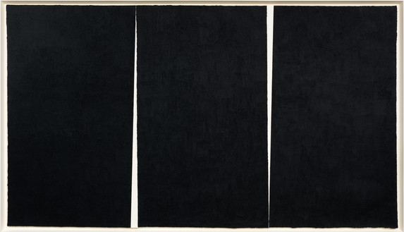 Richard Serra, Double Rift #4, 2011 Paintstick on handmade paper, framed: 114 ⅜ × 198 ⅞ × 3 ¾ inches (290.5 × 505.1 × 9.5 cm)© Richard Serra/Artists Rights Society (ARS), New York