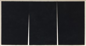 Richard Serra, Double Rift #5, 2012. Paintstick on handmade paper, framed: 114 ¾ × 211 ⅜ × 3 ¾ inches (291.5 × 536.9 × 9.5 cm) © Richard Serra/Artists Rights Society (ARS), New York