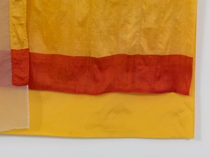 Robert Rauschenberg, Mirage (Jammer), 1975 (detail). Sewn fabric, 80 × 69 inches (203.2 × 175.3 cm) © The Robert Rauschenberg Foundation 2013/Licensed by VAGA, New York