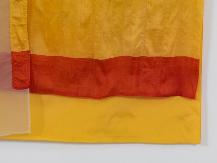 Robert Rauschenberg, Mirage (Jammer), 1975 (detail) Sewn fabric, 80 × 69 inches (203.2 × 175.3 cm)© The Robert Rauschenberg Foundation 2013/Licensed by VAGA, New York
