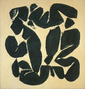 Simon Hantaï, Meun, 1968. Oil on canvas, 84 7/16 × 80 11/16 inches (214.5 × 205 cm)