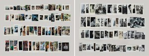 Taryn Simon, Folder: Men, 2012. Archival inkjet prints comprised of 2 components, 47 × 124 inches framed, each (119.4 × 315 cm), edition of 5