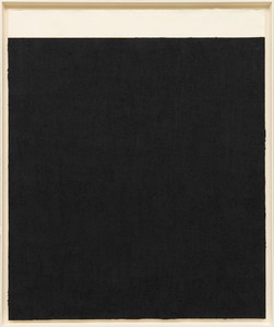 Richard Serra, Elevational Weights, Black Matter, 2010. Paintstick on handmade paper, 82 × 68 inches (208.3 × 172.7 cm) © Richard Serra/Artists Rights Society (ARS), New York