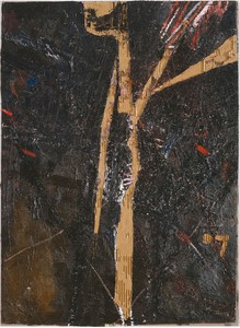 Mark Grotjahn, Untitled (Carve Room 702 Memories of the Nile 737), 2007. Oil on cardboard on linen mounted on panel, 45 ½ × 33 inches (115.5 × 83.8 cm) © Mark Grotjahn